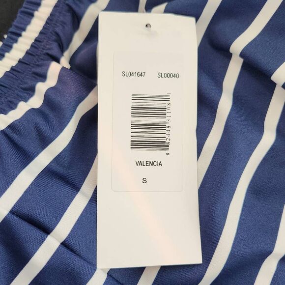 Sunny Leight Navy and White Pull-on Pants NWT Size Small Nautical Stripe Pants - Picture 9 of 12